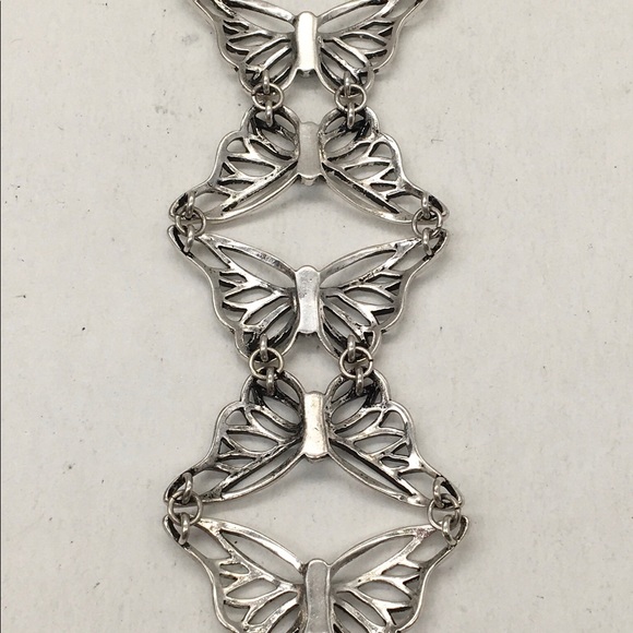 Fossil Butterfly Faux Turquoise Bracelet - Picture 4 of 4